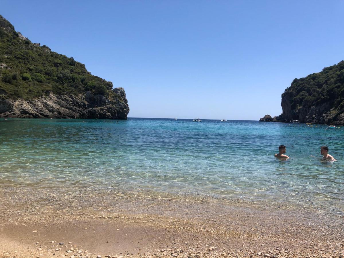Villa Ampelaki 30 meters to beach Paleokastritsa Buitenkant foto