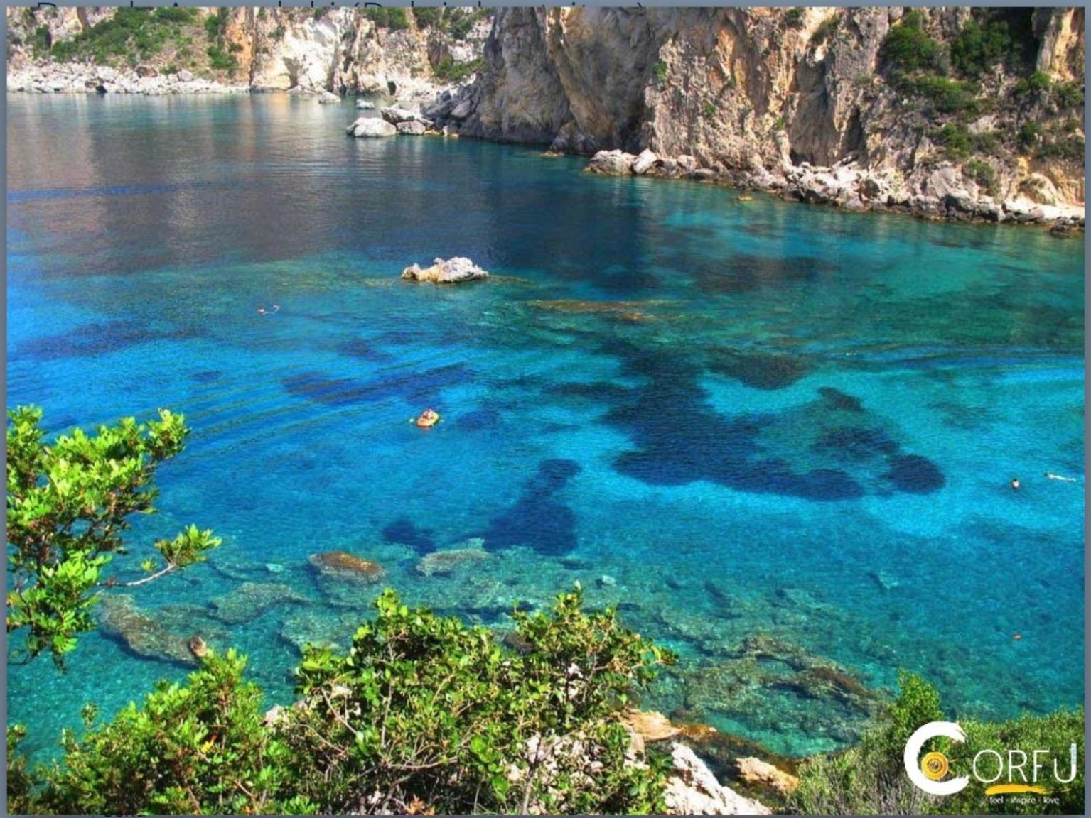 Villa Ampelaki 30 meters to beach Paleokastritsa Buitenkant foto